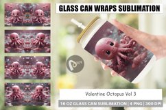 Glass Can Wraps Valentine Octopus Product Image 1