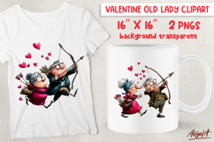 Single Valentine clipart elderly people Couple Grandparents Product Image 1