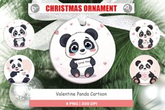 Christmas Ornaments Valentine Panda Cartoon Product Image 1
