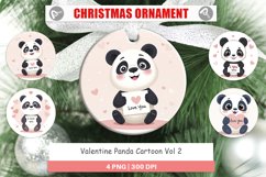 Christmas Ornaments Valentine Panda Cartoon Product Image 1
