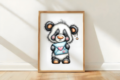 Valentine Panda Clipart Product Image 3