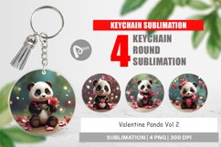 Keychain Valentine Panda Product Image 1