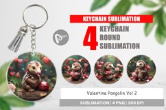 Keychain Valentine Pangolin Product Image 1