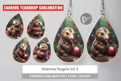 Earring Teardrop Valentine Pangolin Product Image 1