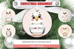Christmas Ornaments Valentine Parrot Cartoon Product Image 1