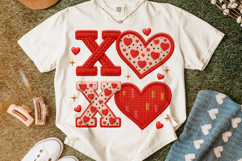 XoXo Patchwork PNG, Valentine's Day PNG, Love PNG, Cupid PNG Product Image 4