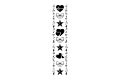 Valentine pattern art illustration black element concept Product Image 1