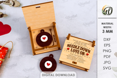 Valentine Pendants With Boxes Bundle Lasercut. Valentine SVG Product Image 6