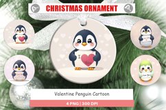 Christmas Ornaments Valentine Penguin Cartoon Product Image 1