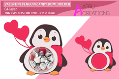 Valentine Penguin Candy Dome Product Image 2