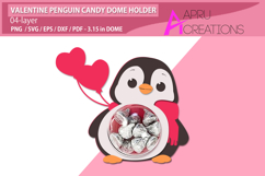 Valentine Penguin Candy Dome Product Image 3