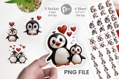 Valentine Penguin Sticker Product Image 1