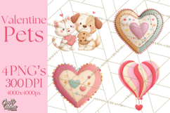 Cute Valentine Animals, Kids Valentine Pets, Adorable Pet Product Image 1