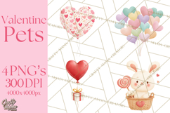 Cute Valentine Animals, Kids Valentine Pets, Adorable Pet Product Image 1