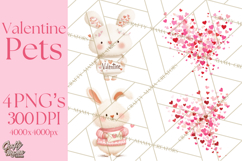 Cute Valentine Animals, Kids Valentine Pets, Adorable Pet Product Image 1