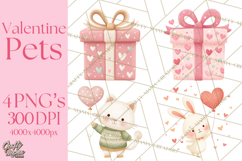 Cute Valentine Animals, Kids Valentine Pets, Adorable Pet Product Image 1