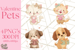 Cute Valentine Animals, Kids Valentine Pets, Adorable Pet Product Image 1