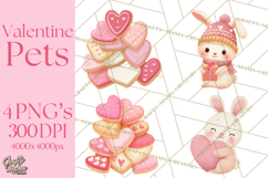 Cute Valentine Animals, Kids Valentine Pets, Adorable Pet Product Image 1