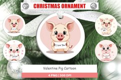 Christmas Ornaments Valentine Pig Cartoon Product Image 1