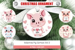 Christmas Ornaments Valentine Pig Cartoon Product Image 1