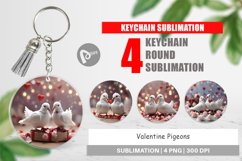 Keychain Valentine Pigeons Product Image 1