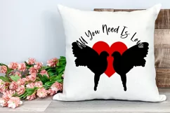 All You Need Is Love SVG Valentines Day SVG Love Quote SVG Product Image 1