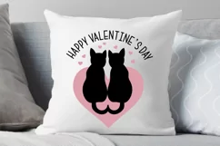 Valentines Day SVG Love Quotes SVG Love Cat SVG Cut files Product Image 4