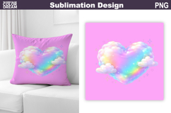 Valentine Pillow Design | Iridescent Valentine Sublimation Product Image 1