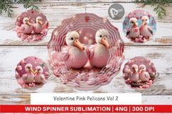 Wind Spinner Valentine Pelicans Product Image 1