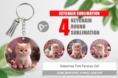 Keychain Valentine Persian Cat Product Image 1