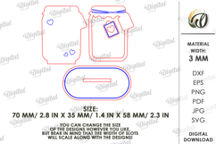 Valentine's Day Place Name Stand Laser Cut. Stand Decor SVG Product Image 2