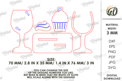 Valentine's Day Place Name Stand Laser Cut. Stand Decor SVG Product Image 2