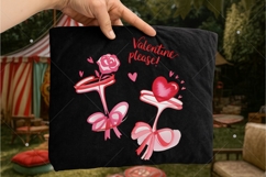 Valentine Please PNG, Retro Festive Cocktail, Vintage Product Image 4