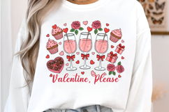 Valentine Please PNG, Retro Festive Cocktail Design Product Image 2