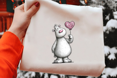 Valentine Polar Bear Clipart Product Image 2