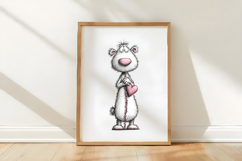 Valentine Polar Bear Clipart Product Image 3