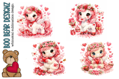 Valentines Day Pony Clipart Product Image 1