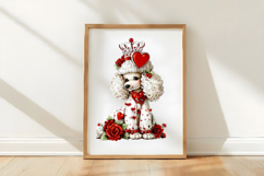 Valentine Poodle Elegance Valentines Day PNG Product Image 3