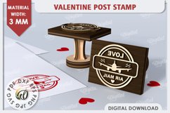 3D Valentine Stamps Laser Cut Bundle. Valentine Signs SVG Product Image 7