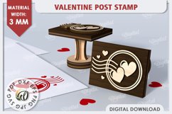 3D Valentine Stamps Laser Cut Bundle. Valentine Signs SVG Product Image 8