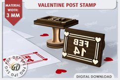 3D Valentine Stamps Laser Cut Bundle. Valentine Signs SVG Product Image 9