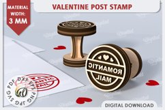 3D Valentine Stamps Laser Cut Bundle. Valentine Signs SVG Product Image 6