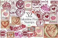 Valentine Post Stamps Sublimation Product Image 1