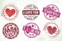 Valentine Post Stamps Sublimation Product Image 7