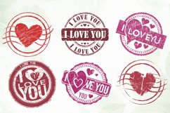 Valentine Post Stamps Sublimation Product Image 2