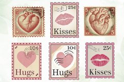 Valentine Post Stamps Sublimation Product Image 4