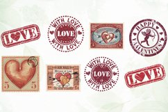 Valentine Post Stamps Sublimation Product Image 3