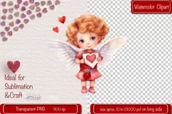 Baby Angel PNG Angels Clipart Valentine clipart PNG Retro Product Image 1
