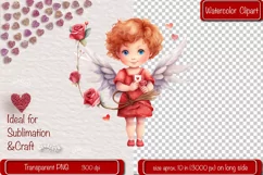 Baby Angel PNG Angels Clipart Valentine clipart PNG Retro Product Image 1