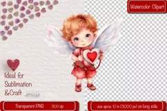 Baby Angel PNG Angels Clipart Valentine clipart PNG Retro Product Image 1